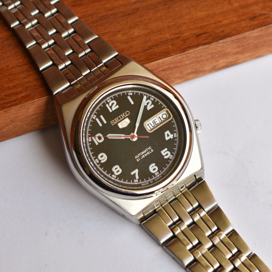 Seiko 5 Automatic Black Military