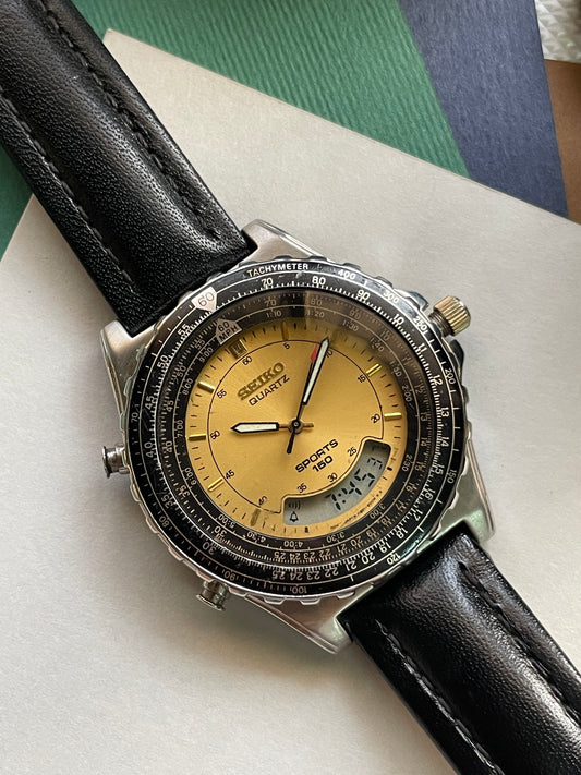 Seiko Sports Ana-Digi 150m – Dual Display Dive Watch from Zaeem Watches