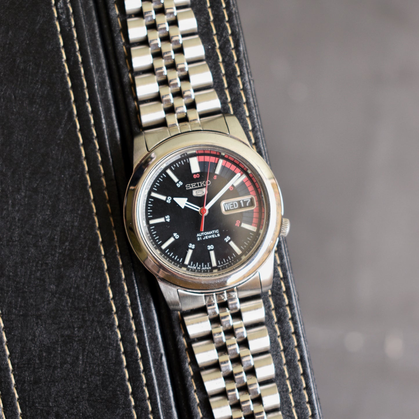 Seiko 5 Automatic SNKK31K1 Black Racer Jumbo Dial