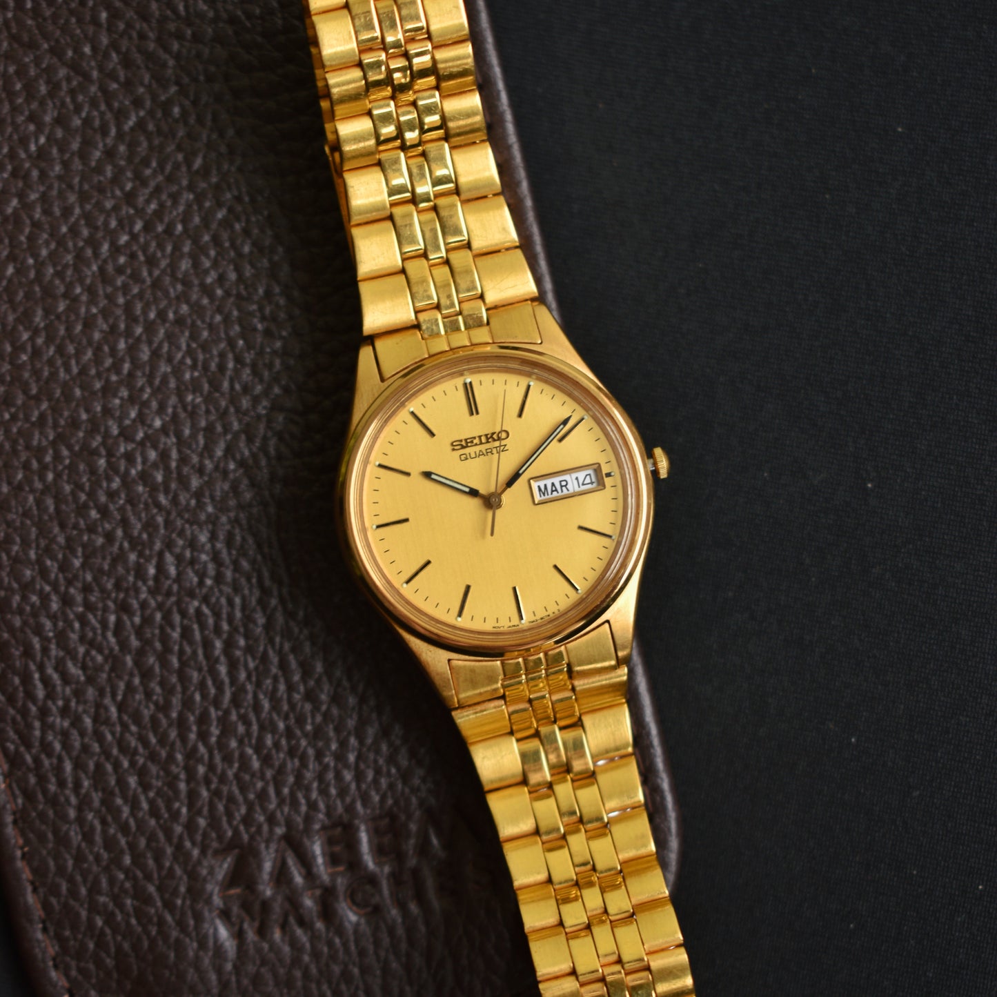 Vintage Seiko Quartz Golden