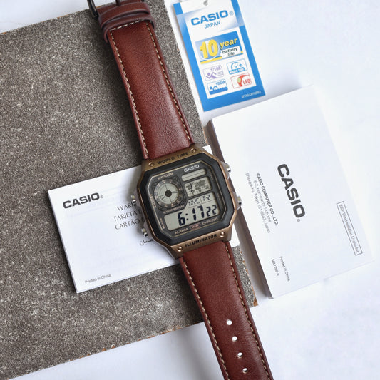 CASIO AE-1200WHL-5AVDF Digital World Timer