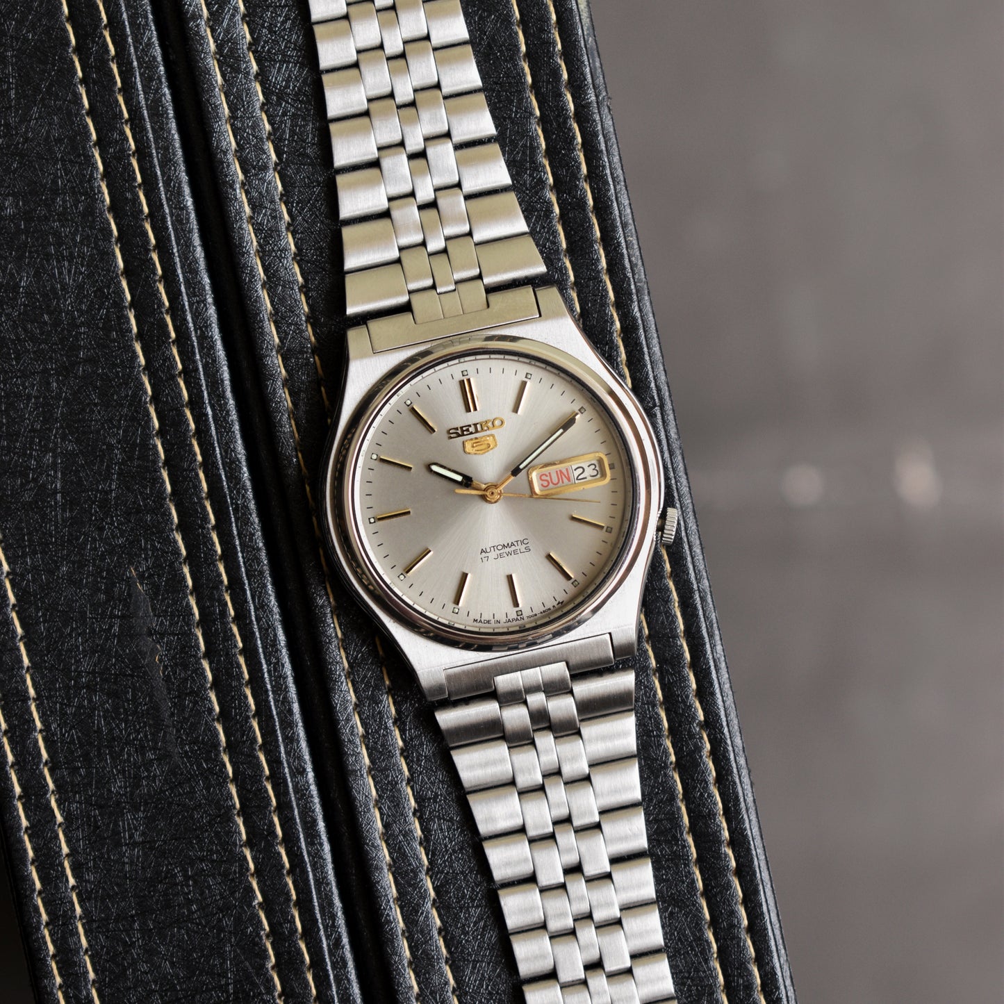 Seiko 5 Automatic Grey Sunburst Dial