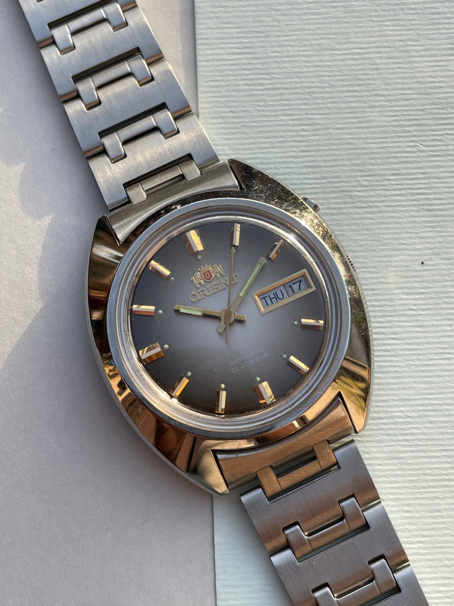 Vintage Orient Automatic Green Gradient Dial
