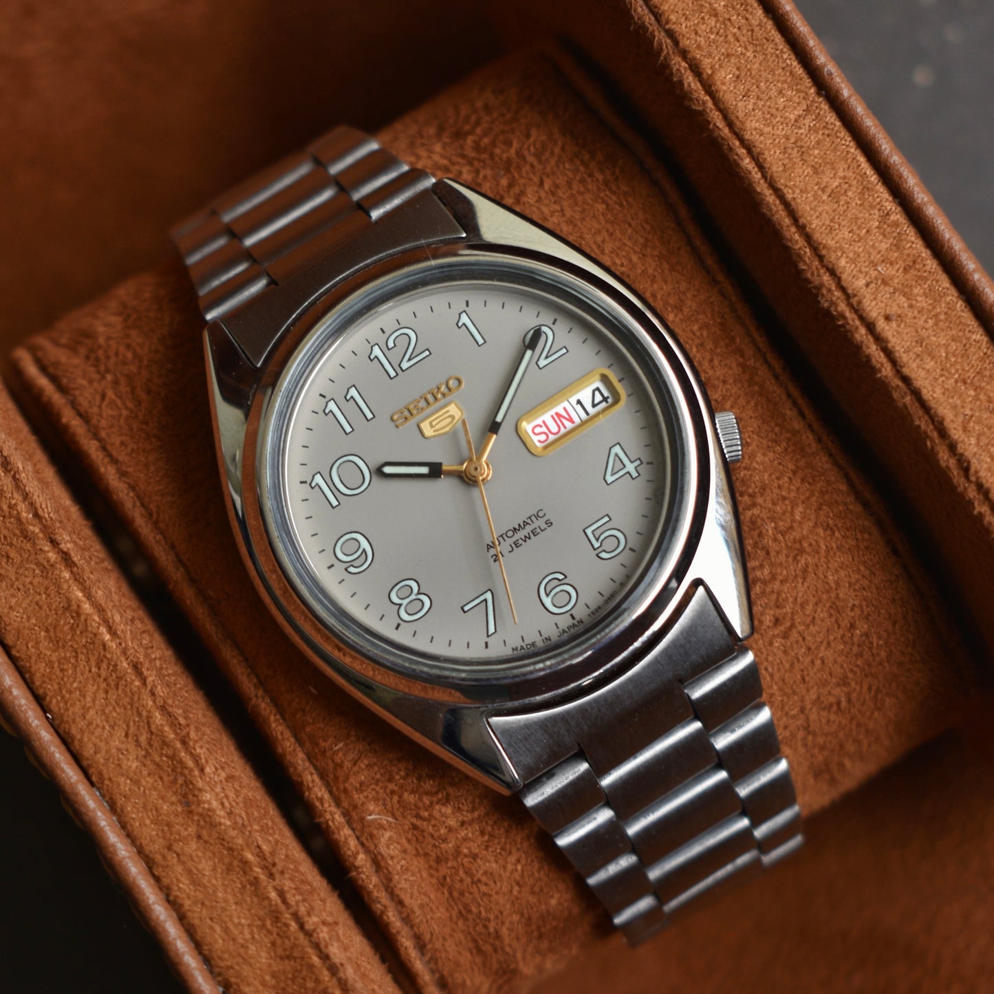 Seiko 5 Automatic Grey Numeric Dial