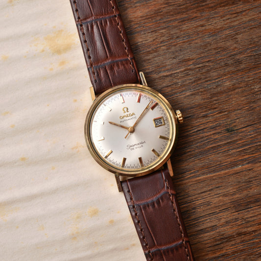 Vintage Omega 14ct Gold Seamaster Deville Automatic