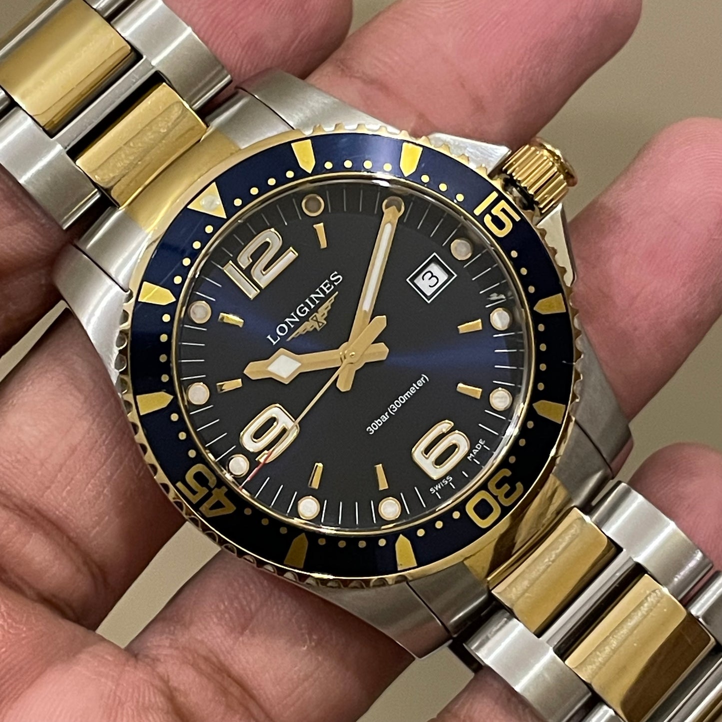 Longines HydroConquest 41MM Quartz Blue Dial L3.740.3