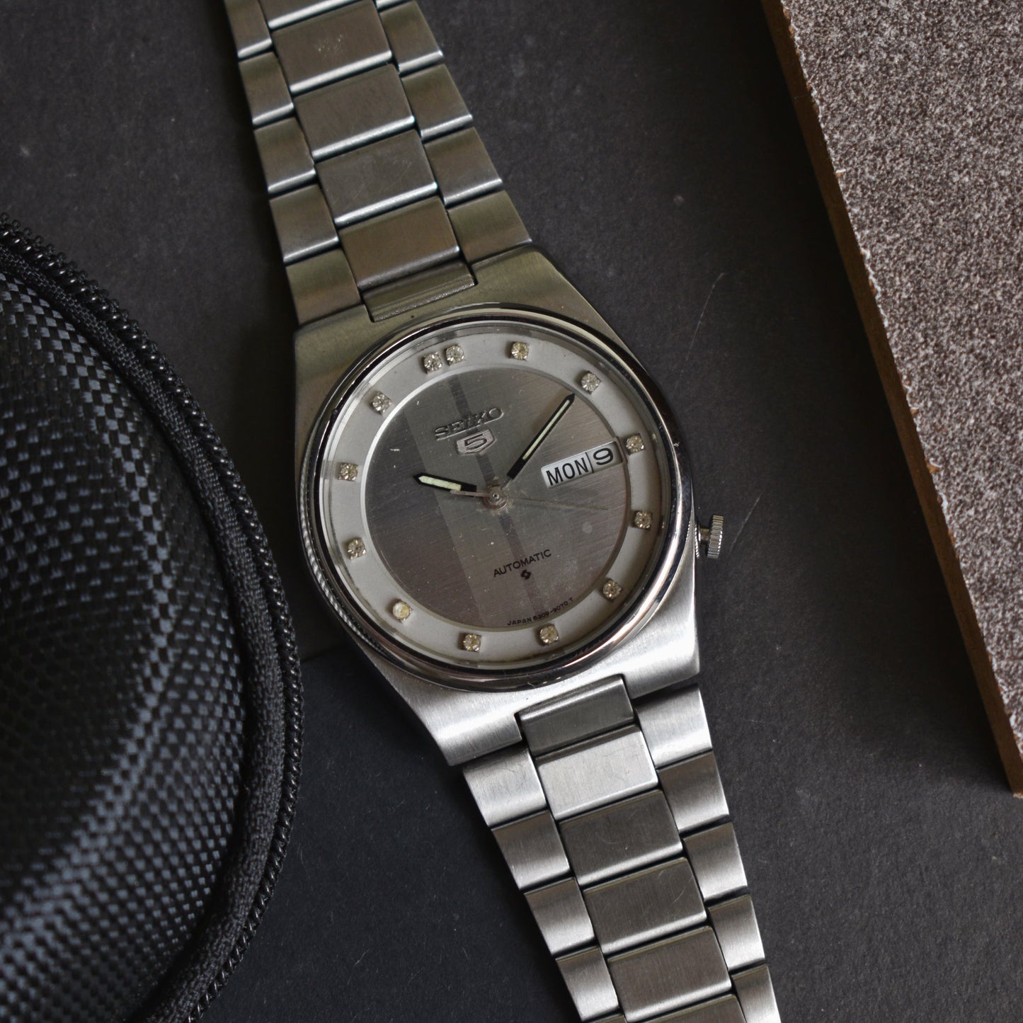 Seiko 5 Automatic Railway Time Linen