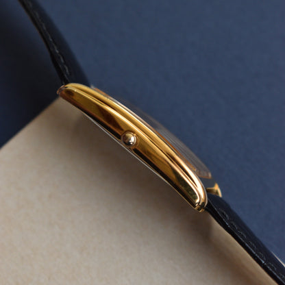 Orient Tank Watch – Black and Gold Dial – Vintage Dress Watch from Zaeem Watches