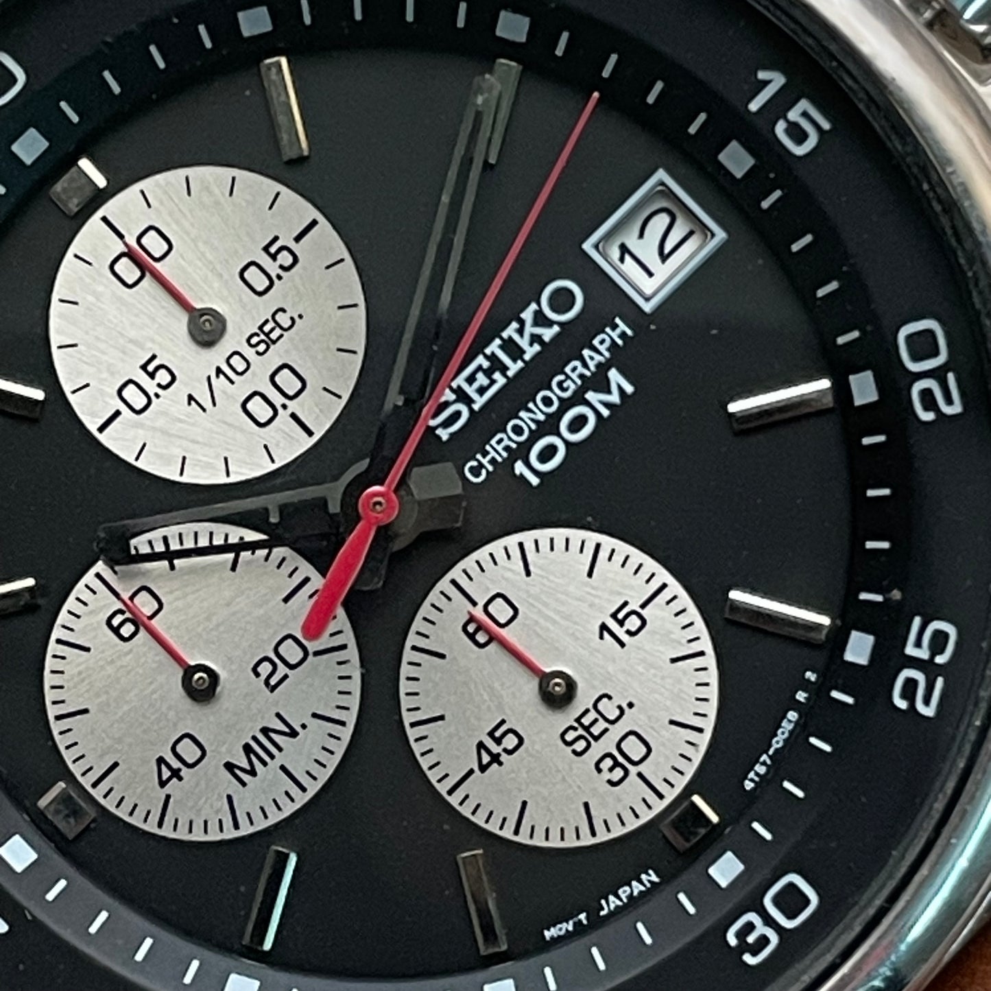 Seiko Chronograph Reverse Panda
