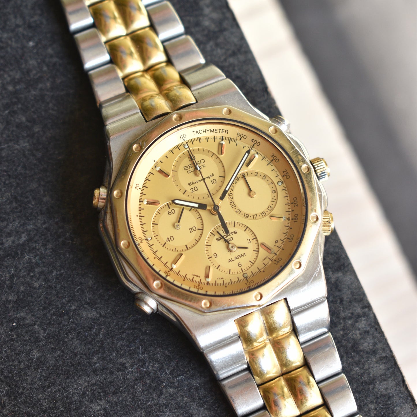 Vintage Seiko Quartz Chronograph Octagon