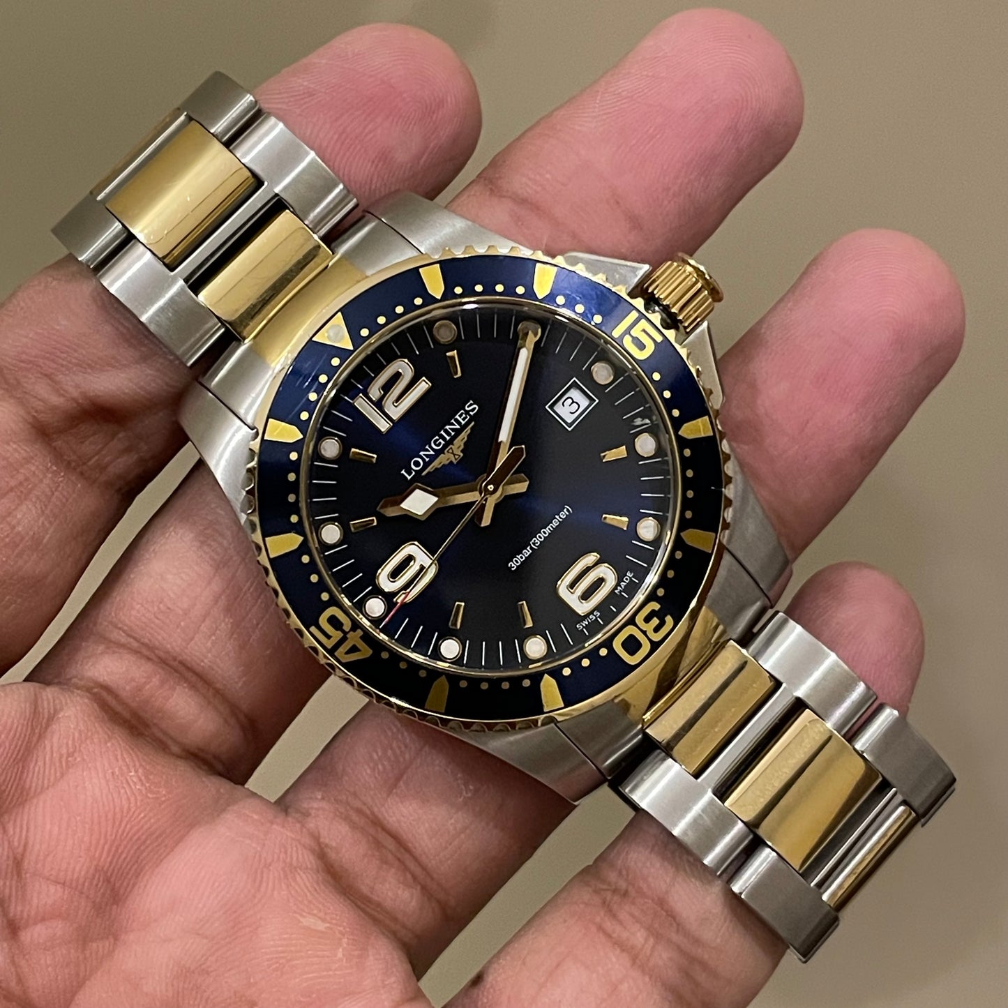 Longines HydroConquest 41MM Quartz Blue Dial L3.740.3