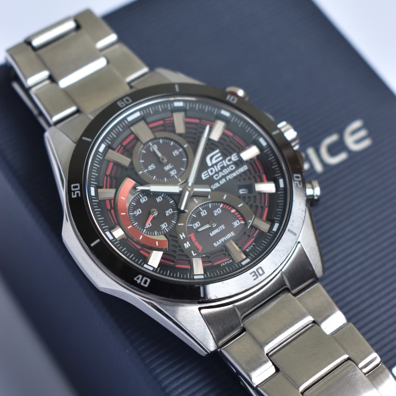 Casio Edifice Solar Powered W/Box