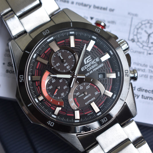 Casio Edifice Solar Powered W/Box