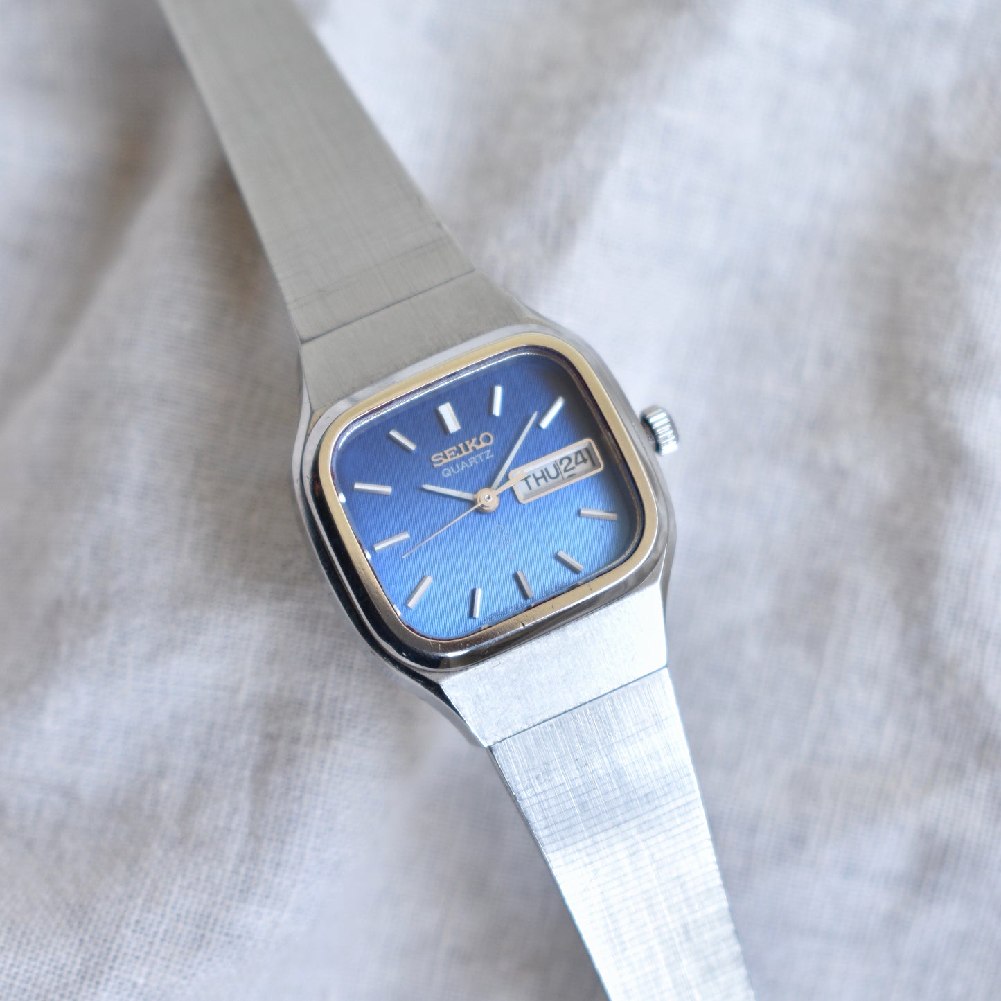 Seiko Blue Gradient Square For Her