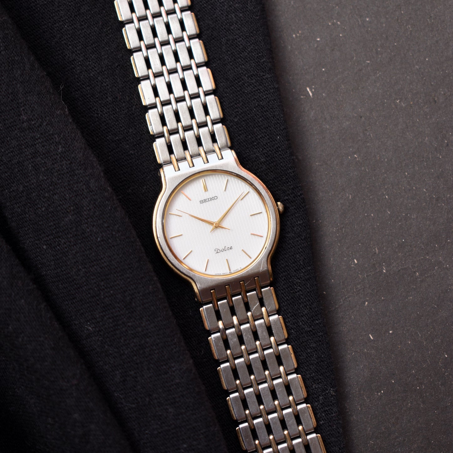 Seiko Dolce Quartz Linen Sparkle Dial