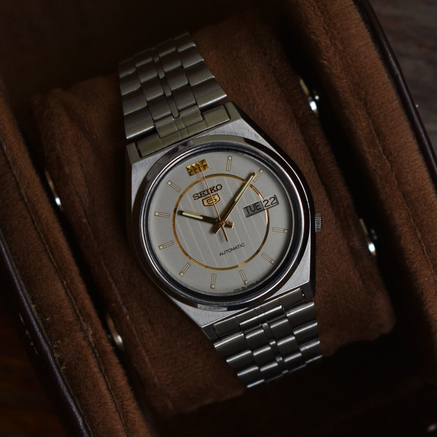 Seiko 5 Automatic SKXS Golden Circle