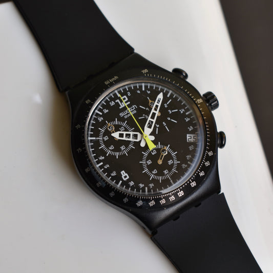 Swatch Swiss Irony Black Chronograph