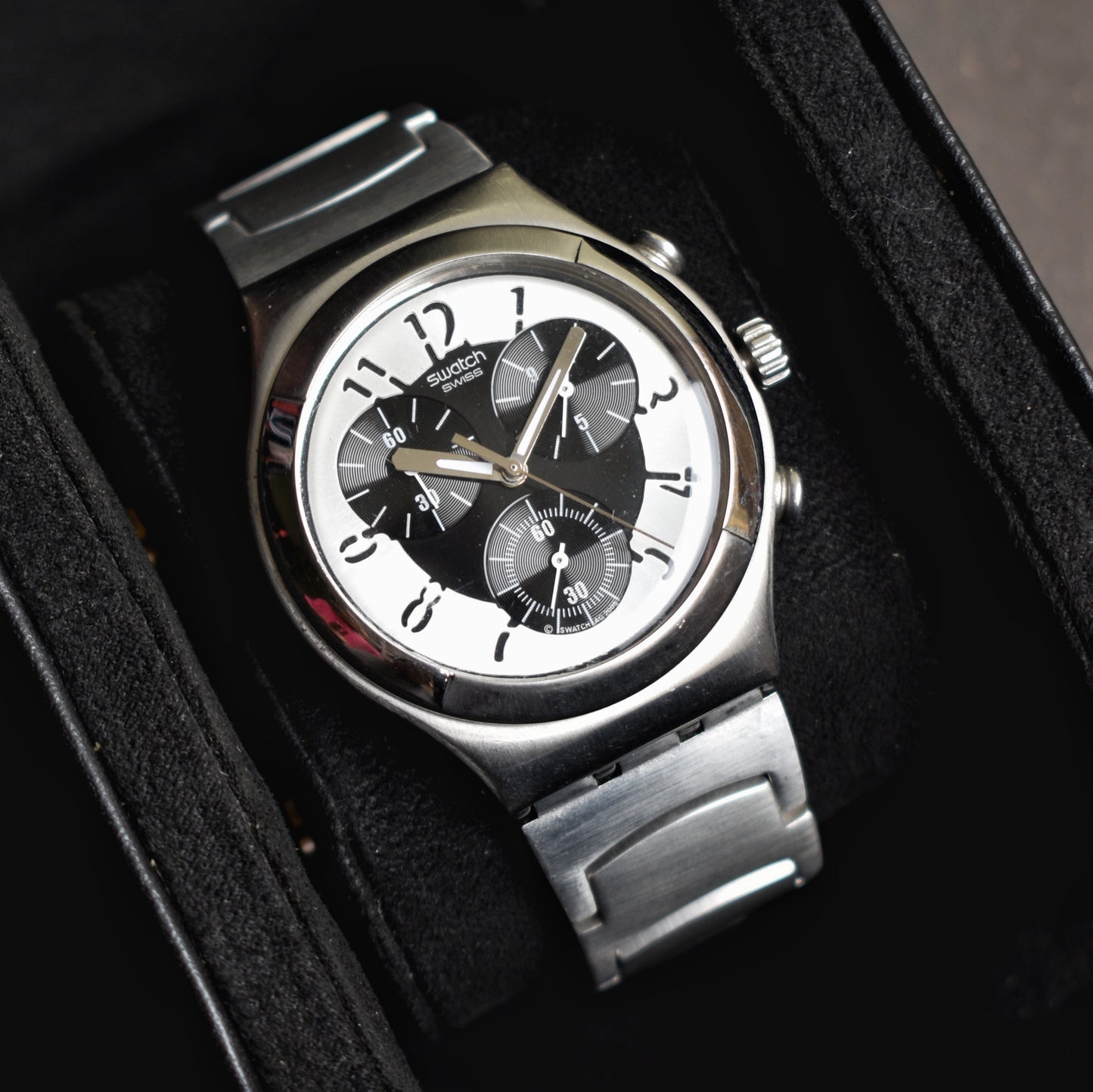 Swatch Swiss Irony Panda Chronograph