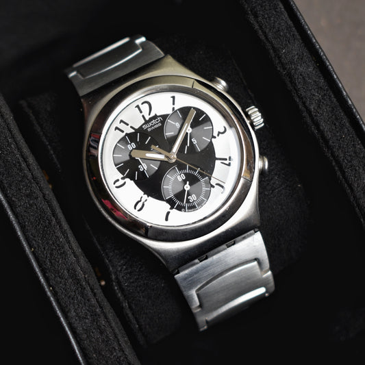 Swatch Swiss Irony Panda Chronograph