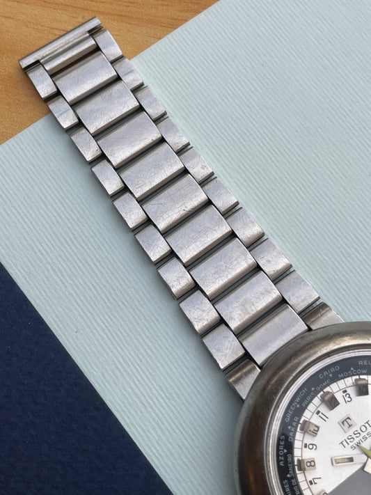 1970s Tissot T12 World Timer – 24-Hour Automatic Watch – Vintage Globe Style from Zaeem Watches