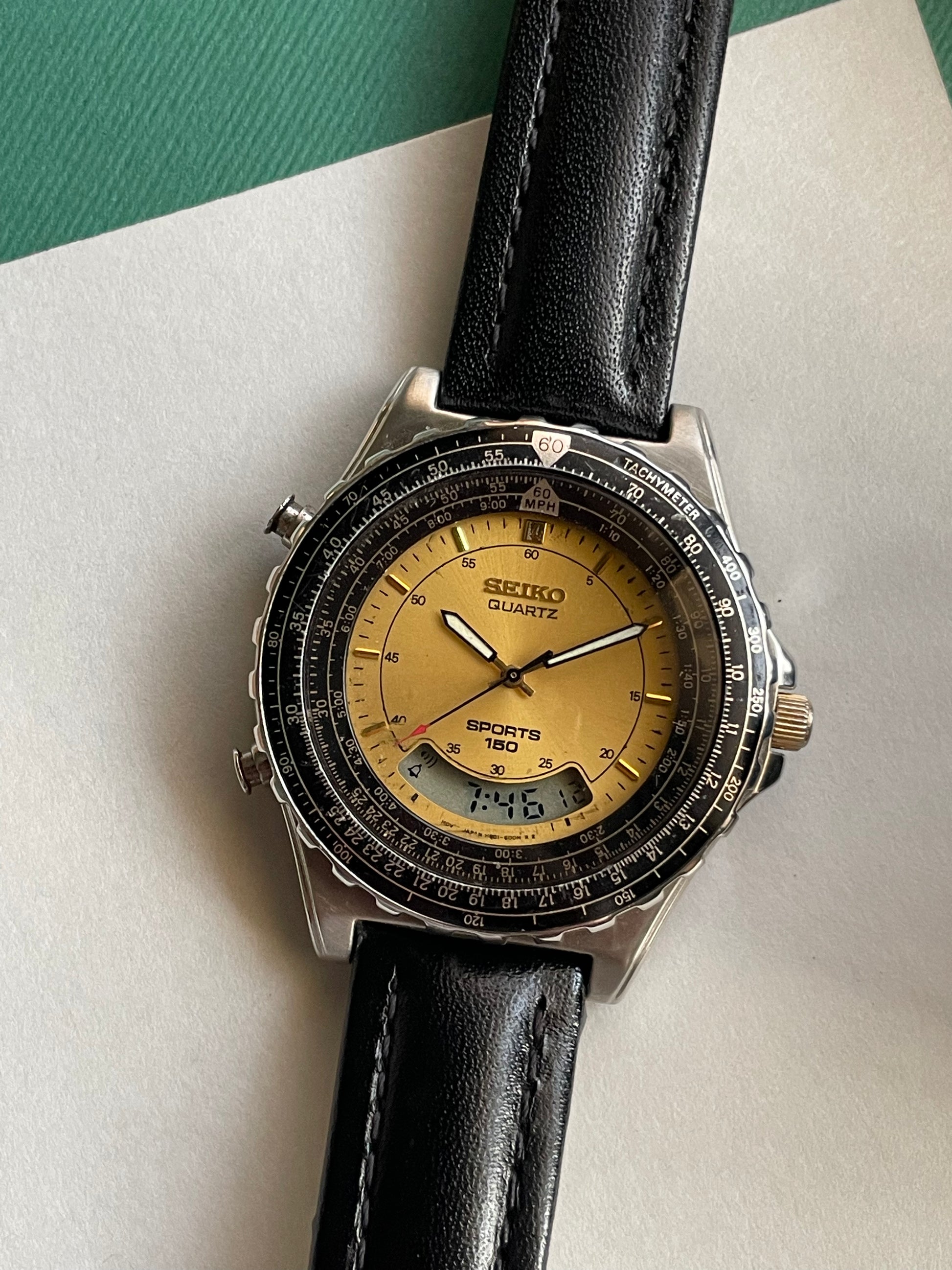 Seiko Sports Ana-Digi 150m – Dual Display Dive Watch from Zaeem Watches