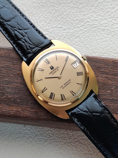 Universal Geneve Gilt Shadow – Ultra-Thin Dress Watch with Gold Dial from Zaeem Watches