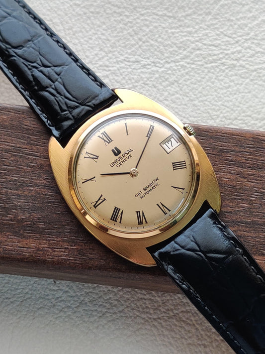 Universal Geneve Gilt Shadow – Ultra-Thin Dress Watch with Gold Dial from Zaeem Watches