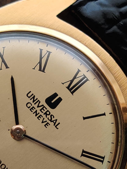 Universal Geneve Gilt Shadow – Ultra-Thin Dress Watch with Gold Dial from Zaeem Watches
