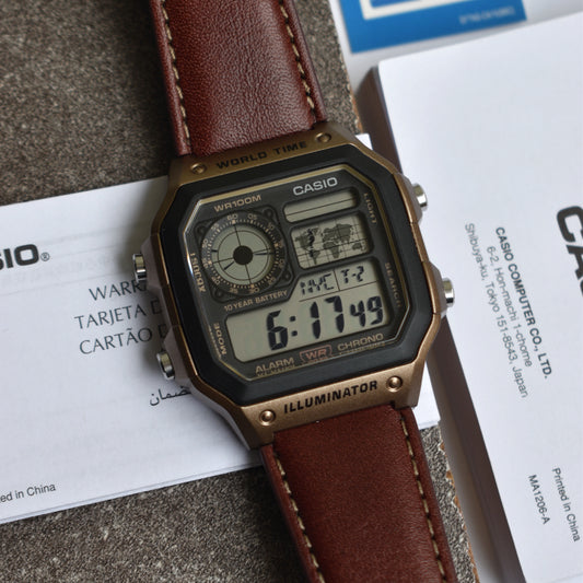 CASIO AE-1200WHL-5AVDF Digital World Timer