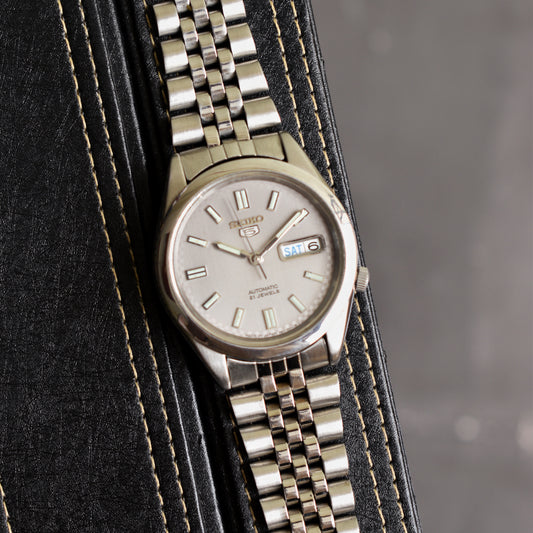 Seiko 5 Automatic SNXB65J Grey Sunburst Dial