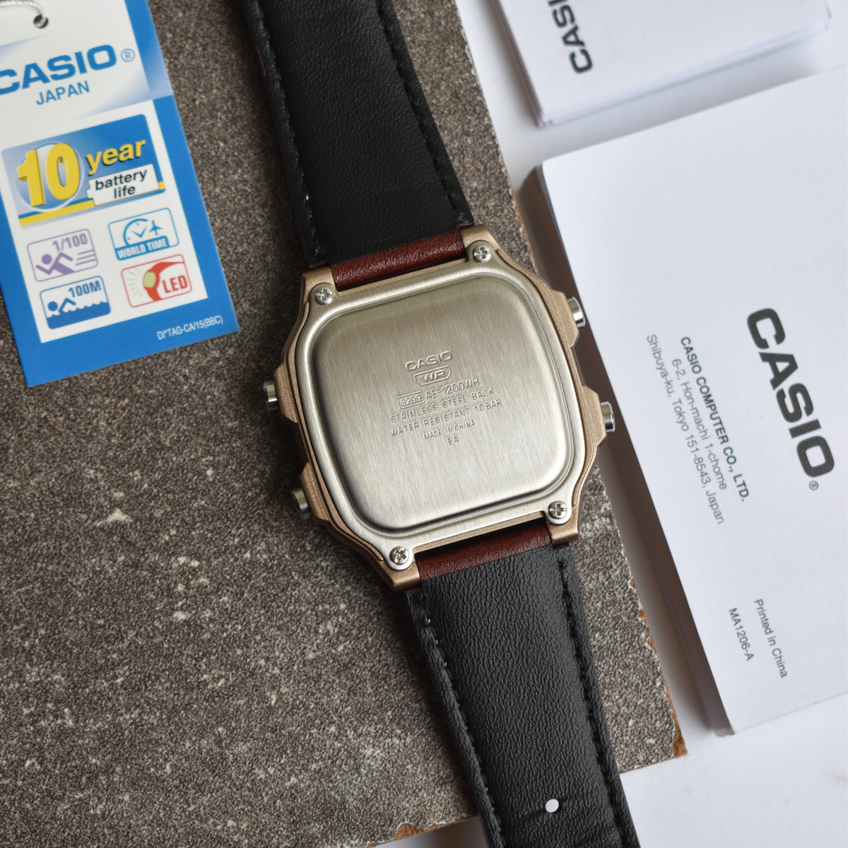 CASIO AE-1200WHL-5AVDF Digital World Timer
