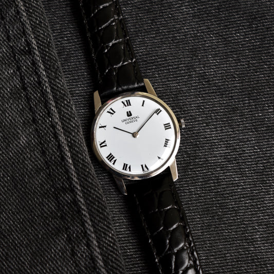 Vintage Universal Geneve 842101 Manual Wind Roman Numerals