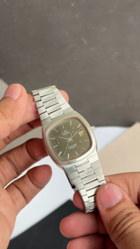 Vintage 70's Omega Seamaster Quartz TV Dial