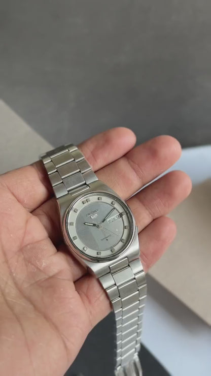 Seiko 5 Automatic Railway Time Linen