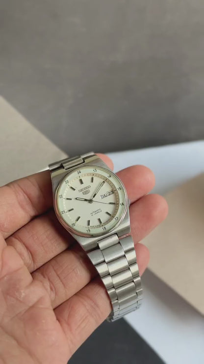 Seiko 5 Automatic White Railway 7S26/7009